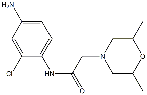 N-(4-amino-2-chlorophenyl)-2-(2,6-dimethylmorpholin-4-yl)acetamide Structure