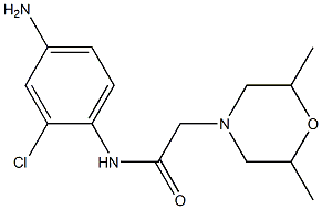 N-(4-amino-2-chlorophenyl)-2-(2,6-dimethylmorpholin-4-yl)acetamide