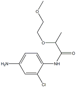 N-(4-amino-2-chlorophenyl)-2-(2-methoxyethoxy)propanamide 化学構造式