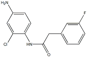 N-(4-amino-2-chlorophenyl)-2-(3-fluorophenyl)acetamide 结构式