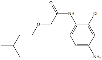 N-(4-amino-2-chlorophenyl)-2-(3-methylbutoxy)acetamide,,结构式