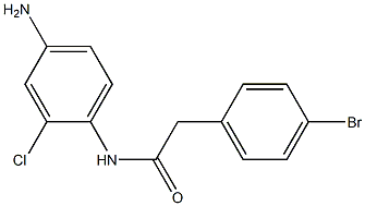 N-(4-amino-2-chlorophenyl)-2-(4-bromophenyl)acetamide 结构式