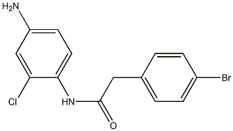 N-(4-amino-2-chlorophenyl)-2-(4-bromophenyl)acetamide Structure