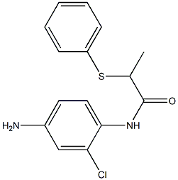 N-(4-amino-2-chlorophenyl)-2-(phenylsulfanyl)propanamide Structure