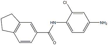 N-(4-amino-2-chlorophenyl)-2,3-dihydro-1H-indene-5-carboxamide,,结构式