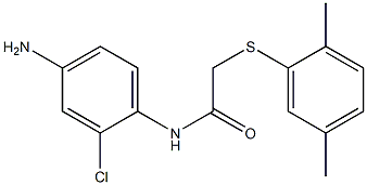 N-(4-amino-2-chlorophenyl)-2-[(2,5-dimethylphenyl)sulfanyl]acetamide Structure