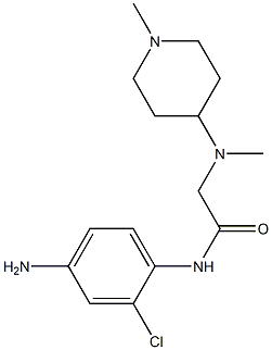 N-(4-amino-2-chlorophenyl)-2-[methyl(1-methylpiperidin-4-yl)amino]acetamide|