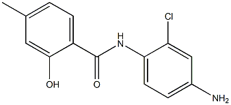 N-(4-amino-2-chlorophenyl)-2-hydroxy-4-methylbenzamide 化学構造式