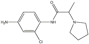 N-(4-amino-2-chlorophenyl)-2-pyrrolidin-1-ylpropanamide Structure