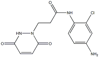 N-(4-amino-2-chlorophenyl)-3-(3,6-dioxo-1,2,3,6-tetrahydropyridazin-1-yl)propanamide Structure