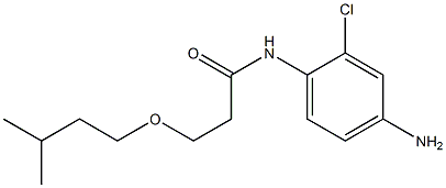 N-(4-amino-2-chlorophenyl)-3-(3-methylbutoxy)propanamide 结构式