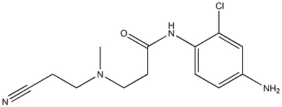 N-(4-amino-2-chlorophenyl)-3-[(2-cyanoethyl)(methyl)amino]propanamide Structure