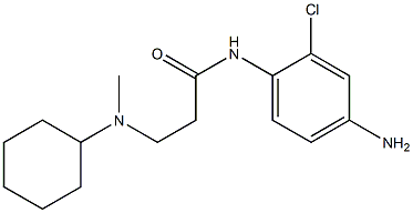 N-(4-amino-2-chlorophenyl)-3-[cyclohexyl(methyl)amino]propanamide|