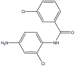 N-(4-amino-2-chlorophenyl)-3-chlorobenzamide 结构式