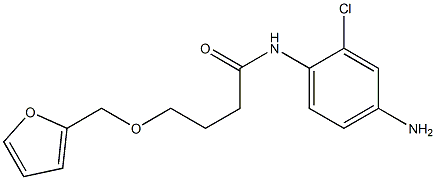 N-(4-amino-2-chlorophenyl)-4-(furan-2-ylmethoxy)butanamide,,结构式