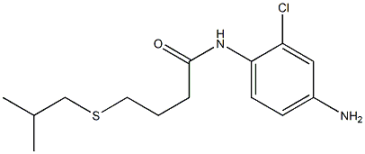 N-(4-amino-2-chlorophenyl)-4-[(2-methylpropyl)sulfanyl]butanamide 结构式