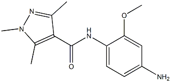 N-(4-amino-2-methoxyphenyl)-1,3,5-trimethyl-1H-pyrazole-4-carboxamide Structure