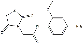 N-(4-amino-2-methoxyphenyl)-2-(2,4-dioxo-1,3-thiazolidin-3-yl)acetamide Structure