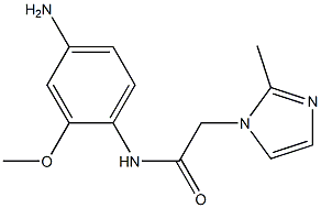 N-(4-amino-2-methoxyphenyl)-2-(2-methyl-1H-imidazol-1-yl)acetamide Struktur