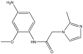 N-(4-amino-2-methoxyphenyl)-2-(2-methyl-1H-imidazol-1-yl)acetamide Structure