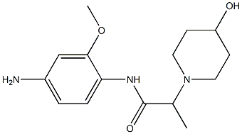 N-(4-amino-2-methoxyphenyl)-2-(4-hydroxypiperidin-1-yl)propanamide Structure