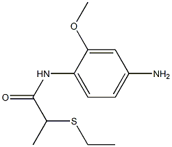 N-(4-amino-2-methoxyphenyl)-2-(ethylsulfanyl)propanamide 结构式