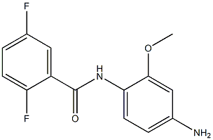 N-(4-amino-2-methoxyphenyl)-2,5-difluorobenzamide 结构式