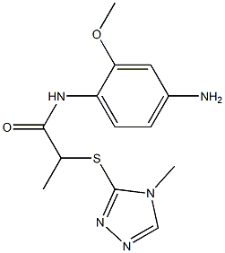  N-(4-amino-2-methoxyphenyl)-2-[(4-methyl-4H-1,2,4-triazol-3-yl)sulfanyl]propanamide