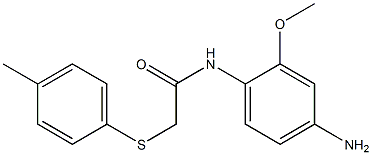 N-(4-amino-2-methoxyphenyl)-2-[(4-methylphenyl)sulfanyl]acetamide