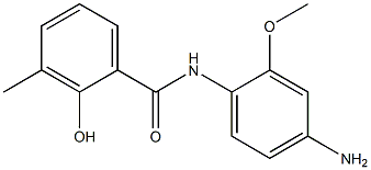 N-(4-amino-2-methoxyphenyl)-2-hydroxy-3-methylbenzamide,,结构式