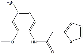 N-(4-amino-2-methoxyphenyl)-2-thien-2-ylacetamide Struktur