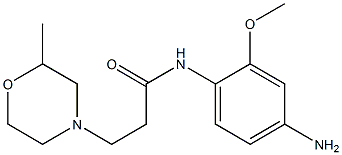 N-(4-amino-2-methoxyphenyl)-3-(2-methylmorpholin-4-yl)propanamide