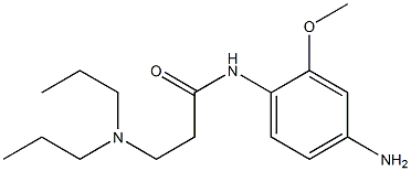 N-(4-amino-2-methoxyphenyl)-3-(dipropylamino)propanamide Structure