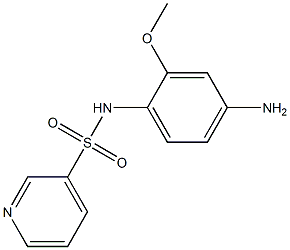 N-(4-amino-2-methoxyphenyl)pyridine-3-sulfonamide 化学構造式