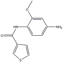 N-(4-amino-2-methoxyphenyl)thiophene-3-carboxamide,,结构式
