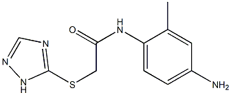 N-(4-amino-2-methylphenyl)-2-(1H-1,2,4-triazol-5-ylsulfanyl)acetamide Struktur