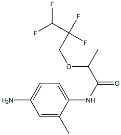 N-(4-amino-2-methylphenyl)-2-(2,2,3,3-tetrafluoropropoxy)propanamide Structure