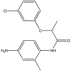 N-(4-amino-2-methylphenyl)-2-(3-chlorophenoxy)propanamide Structure