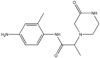 N-(4-amino-2-methylphenyl)-2-(3-oxopiperazin-1-yl)propanamide Struktur