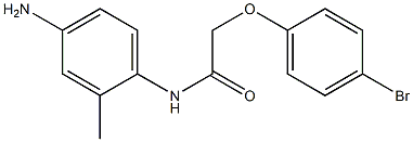 N-(4-amino-2-methylphenyl)-2-(4-bromophenoxy)acetamide,,结构式