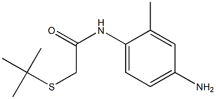 N-(4-amino-2-methylphenyl)-2-(tert-butylsulfanyl)acetamide Structure