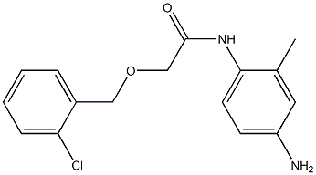 N-(4-amino-2-methylphenyl)-2-[(2-chlorophenyl)methoxy]acetamide Struktur