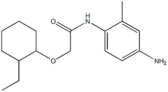 N-(4-amino-2-methylphenyl)-2-[(2-ethylcyclohexyl)oxy]acetamide Structure