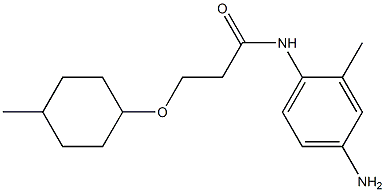 N-(4-amino-2-methylphenyl)-3-[(4-methylcyclohexyl)oxy]propanamide|