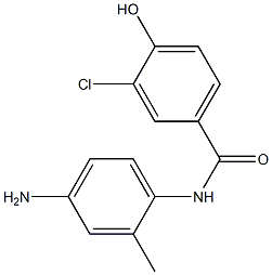 N-(4-amino-2-methylphenyl)-3-chloro-4-hydroxybenzamide 化学構造式