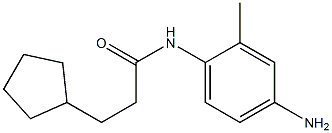 N-(4-amino-2-methylphenyl)-3-cyclopentylpropanamide Struktur