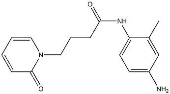 N-(4-amino-2-methylphenyl)-4-(2-oxopyridin-1(2H)-yl)butanamide,,结构式