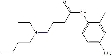 N-(4-amino-2-methylphenyl)-4-[butyl(ethyl)amino]butanamide Struktur