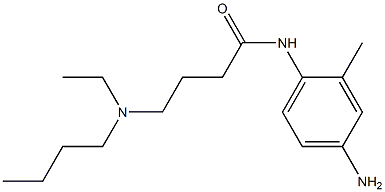 N-(4-amino-2-methylphenyl)-4-[butyl(ethyl)amino]butanamide,,结构式