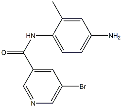 N-(4-amino-2-methylphenyl)-5-bromopyridine-3-carboxamide Struktur